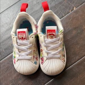 adidas Kids White Multicolor Pixar Character Sneakers